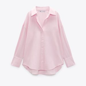 Kemeja Pink Oversize