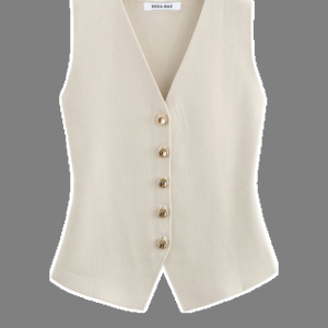 Deea Bae Tailored Vest – Ivory Luxury